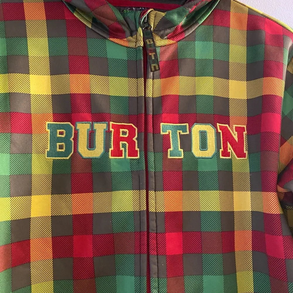 BURTON DRYRIDE BOYS BONDED FLEECE HOODED MULTICOLOR LONG SLEEVEJACKETSz L(14/16)